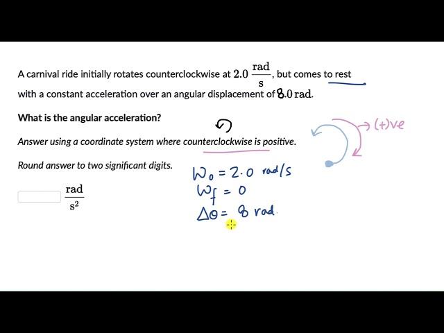 Calculating angular acceleration | Sys. of particles and rotational motion | Physics | Khan Academy