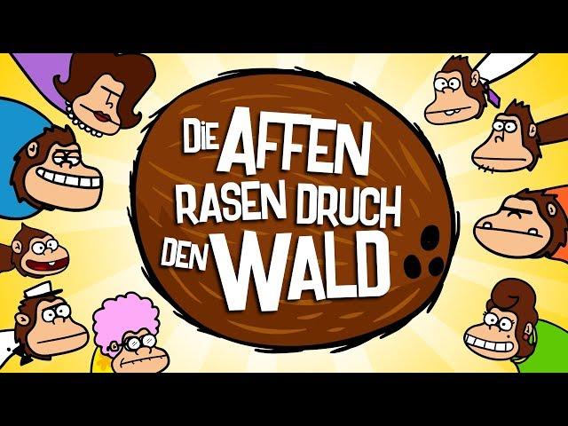 Die Affen rasen durch den Wald - Wer hat die Kokosnuss geklaut? | Kinderlied | Kindermusikwelt