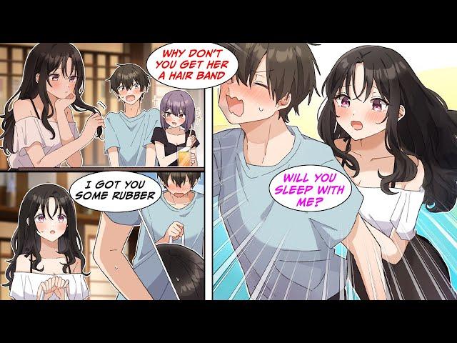 [Manga Dub] At the matchmaking party, I handed the class queen a rubber band, but she thinks...