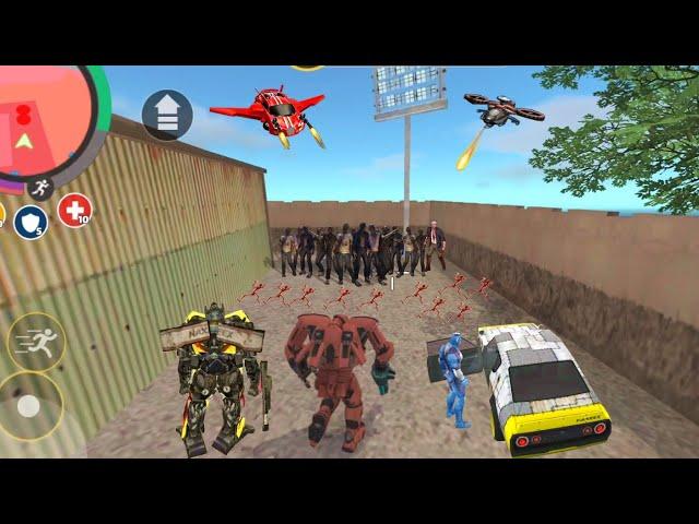 Rope Hero: Vice Town (Iron Ball Machine Attack Zombies Human on Army Base) - Android Gameplay HD