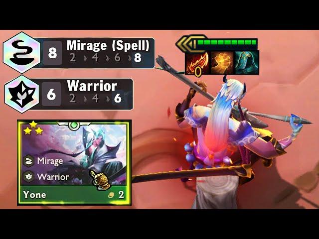 3-Star Yone SPELLSWORDS 8 Mirage + 6 Warrior |  TFT Set 7