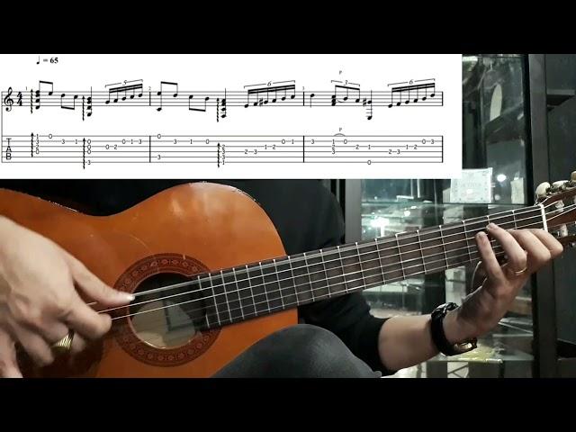 ّIntro Farruca falseta tutorial with tab/Flamenco guitar اموزش فالستا فاروکا فلامنکو