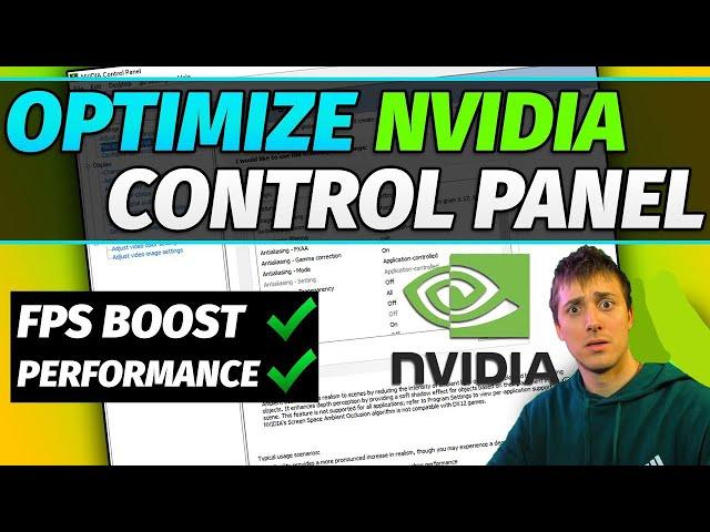 OPTIMIZE NVIDIA CONTROL PANEL Settings for Performance and Gaming (FPS/LATENCY) PC