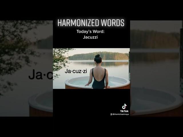 JACUZZI. #HarmonizedWords