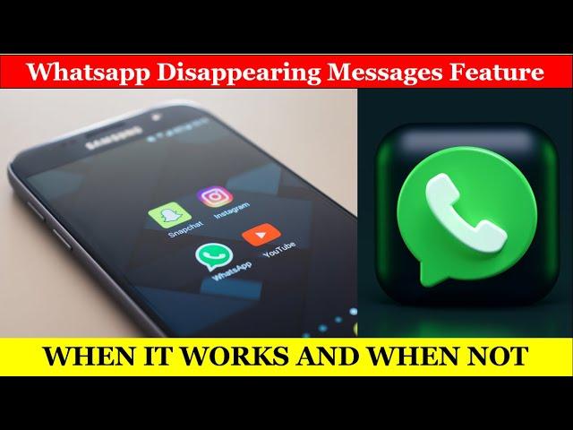 WhatsApp disappearing messages feature | Disappearing Messages | WhatsApp | Whatsapp Update | Eng