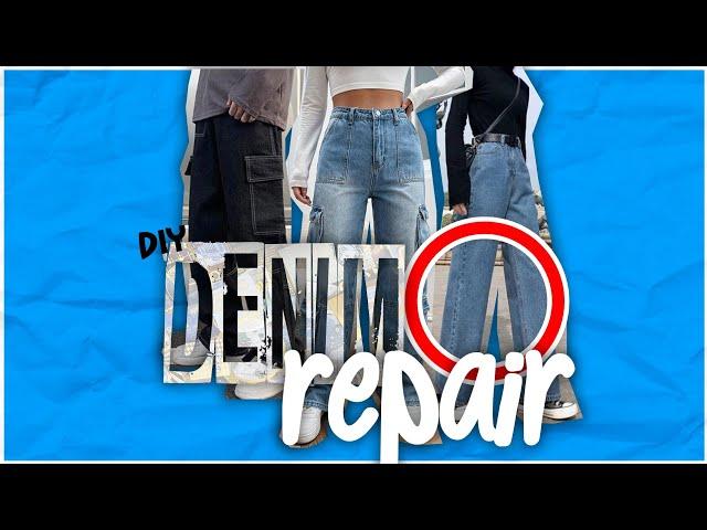 How to repair holes in your jeans | The Tall Tailor