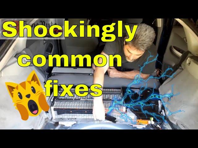 Prius Top 5 (Check Hybrid) high voltage HV battery fault codes (triangle of doom) cheap fixes