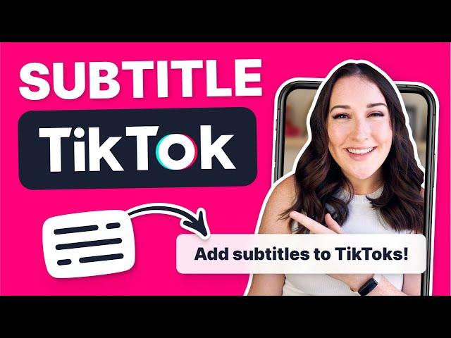 How to Add subtitles on TikTok | 1 MINUTE TUTORIAL