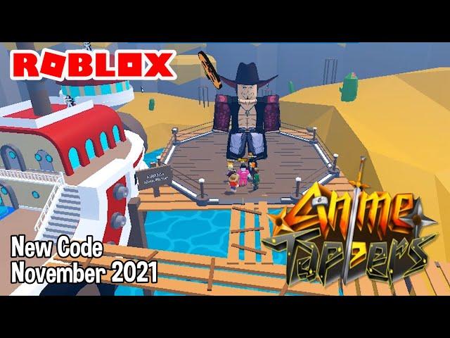 Roblox Anime Tappers New Code November 2021