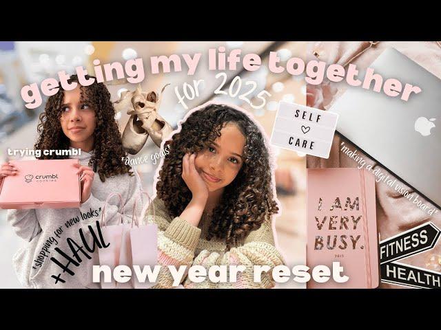 my ultimate new year reset  | getting my life together for 2025!! *vision board* *shopping + haul*