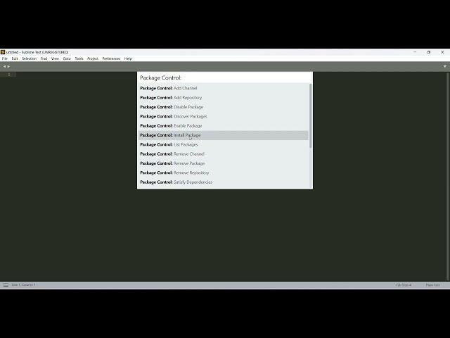 Sublime Text Editor Install Package Control & Packages