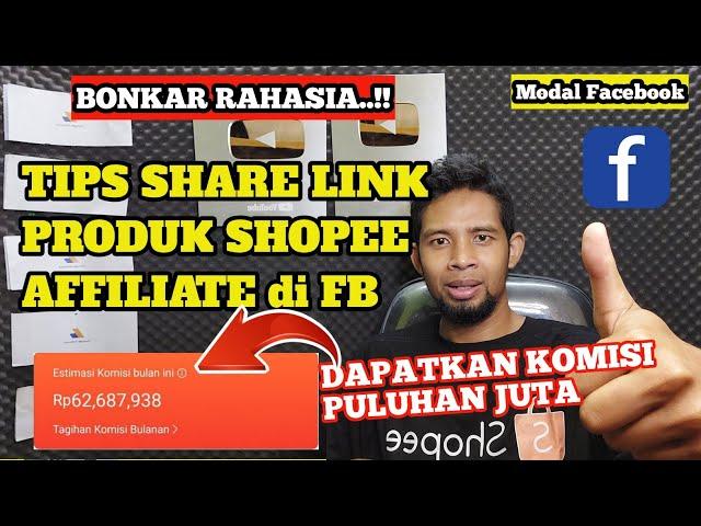 Bongkar !!  Tips Cara Share Link Produk Shopee Affiliate Di Market Place Facebook