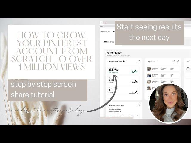 HOW TO GROW YOUR PINTEREST ACCOUNT FROM SCRATCH IN 2023 | STEP BY STEP TUTORIAL |GAIN FOLLOWERS FAST