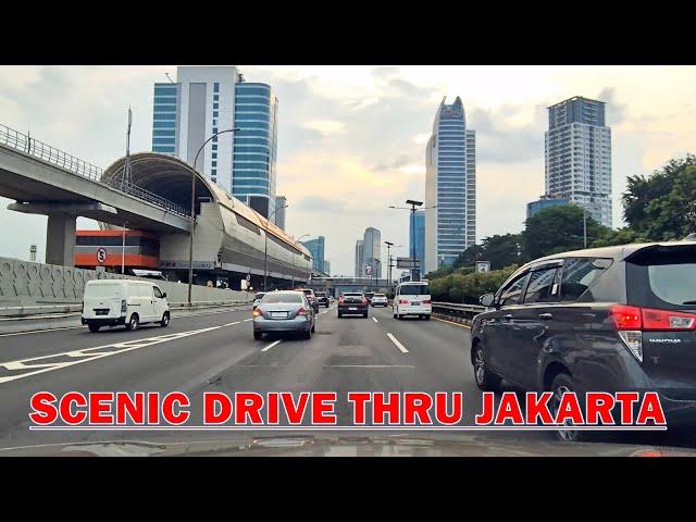 JAKARTA INNER RING ROAD [Jakarta Inner-City Toll Road]Scenic driving around Tol Dalam Kota Jakarta