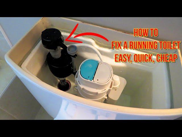 How to Fix a Toilet That Keeps Running GUARANTEED | Cheap and Easy DIY Repair