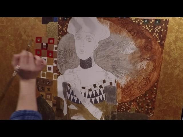 How to Paint Klimt's Woman in Gold (Adele Bloch-Bauer)