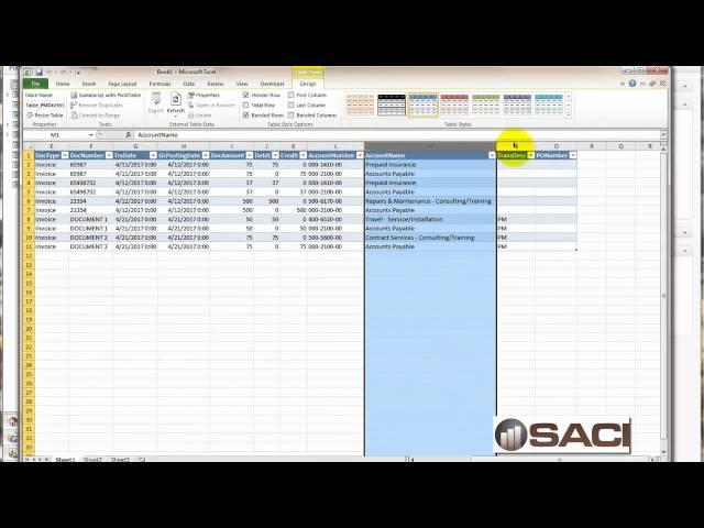 Microsoft Dynamics GP Payables Management Batch Review using Excel Part 1