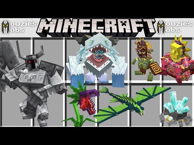 МОД НА ВСЕХ БОССОВ MOWZIE MOBS В МАЙНКРАФТ МОВЗИ МОБС MINECRAFT