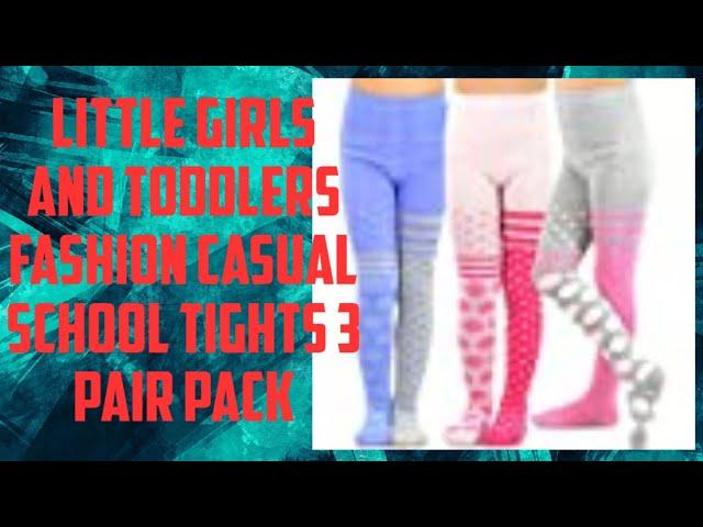 Little Girls and Toddlers Fashion Casual School Tights 3 Pair Pack #shorts #carrotgold #skynewtube