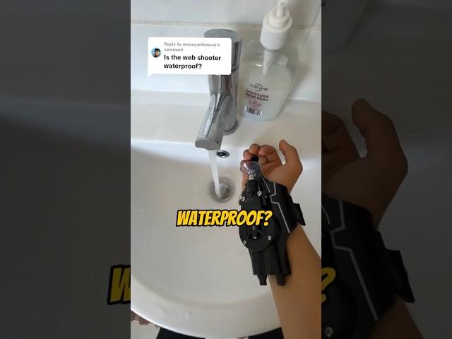 The first ever waterproof webshooter #webshooter #spidermanedit #spidermantoy #ultimatespiderman