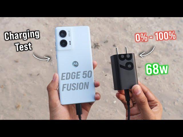 Moto Edge 50 Fusion - Charging test | Moto Edge 50 Fusion battery charging test 0 to 100% time 