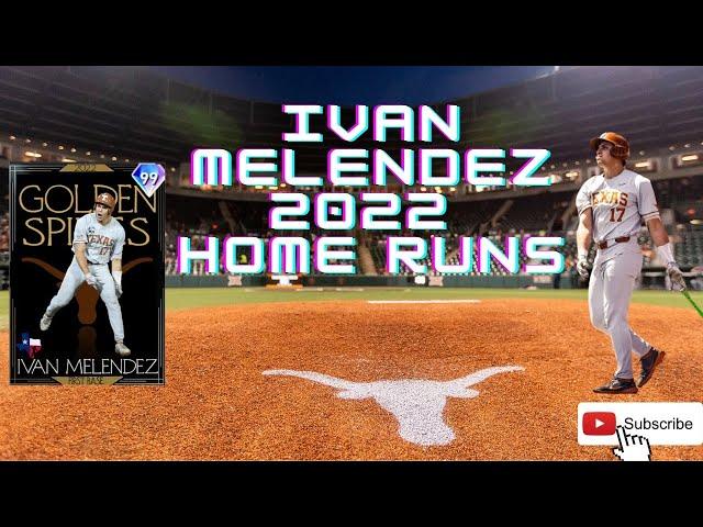 IVAN MELENDEZ ALL 32 HOME RUNS - GOLDEN SPIKES AWARD WINNER (NCAA COLLEGE RECORD- BBCOR ERA)