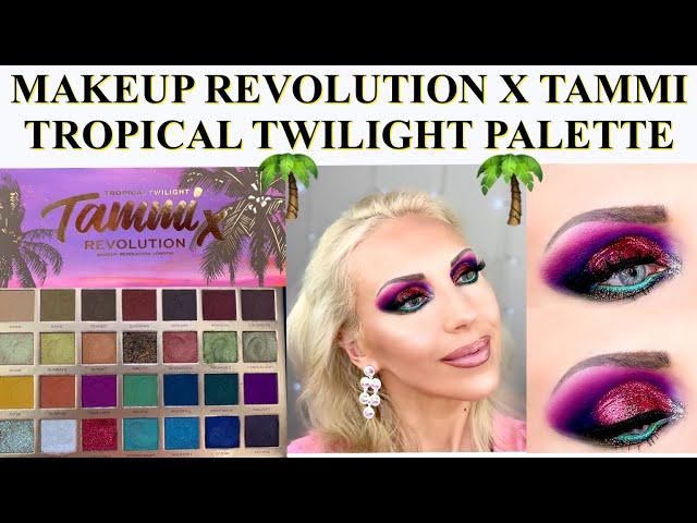 MAKEUP REVOLUTION X TAMMI TROPICAL TWILIGHT PALETTE REVIEW, SWATCHES, TUTORIAL