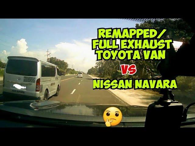 REMAPPED/FULL EXHAUST TOYOTA VAN VS NISSAN NAVARA