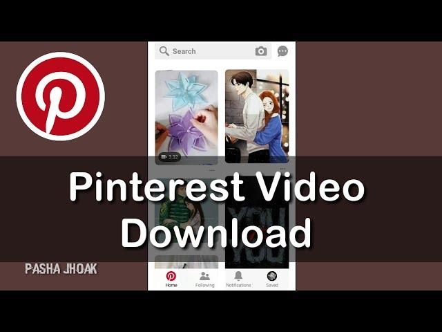 How To Download Videos From Pinterest || Pinterest Video Download !