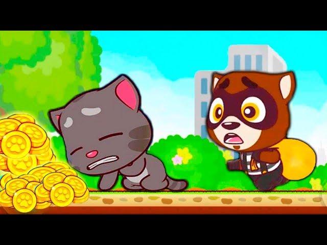 ГОВОРЯЩИЙ ТОМ БЕГ ЗА СЛАДОСТЯМИ  ПОЛНОЕ ПРОХОЖДЕНИЕ Мультик игра   Talking Tom Candy Run