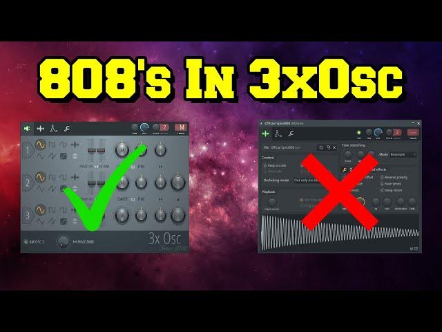 How to create 808's in 3xOsc in FL Studio 20 stock plugins only!