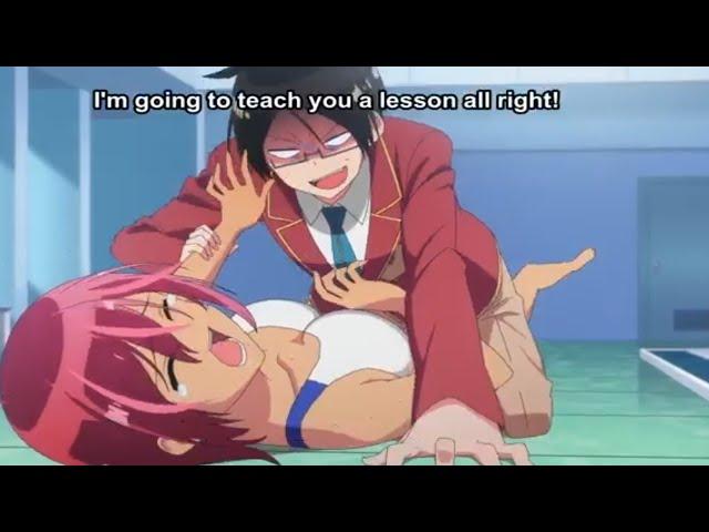 When your girlfriend think you are pervert | anime jealous moments | anime misunderstanding