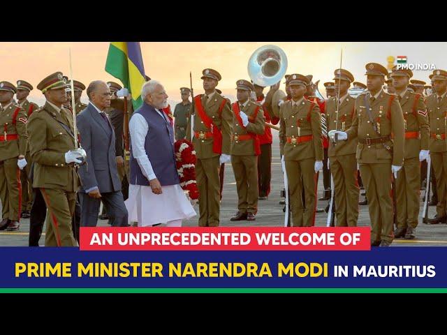 An Unprecedented Welcome of Prime Minister Narendra Modi in Mauritius