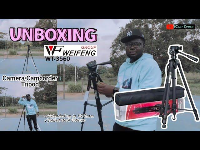 UNBOXING AND HOW TO SET UP A CAMERA/CAMCORDER TRIPOD: WEIFENG WT-3560 (DIY: EASY-PEASY)