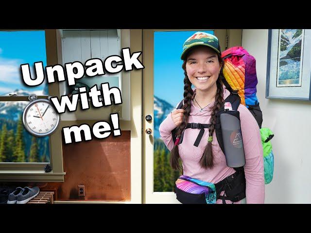 How I Unpack My Backpacking Gear After a Trip - In Real Time!