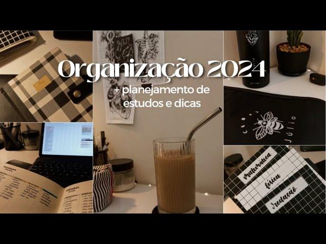 ORGANIZANDO MINHA VIDA PARA 2024: como faço meu planejamento de estudos + dicas e motivação