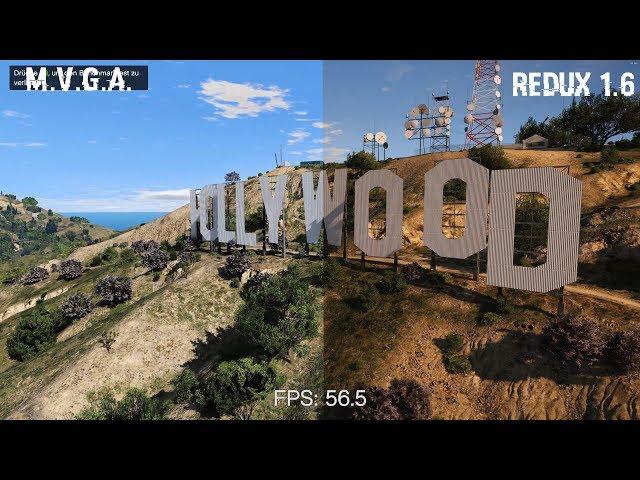 GTAV 4K Next-Gen Graphics comparison MVGA VS Redux | 2019 BEST Photorealistic Graphics part1