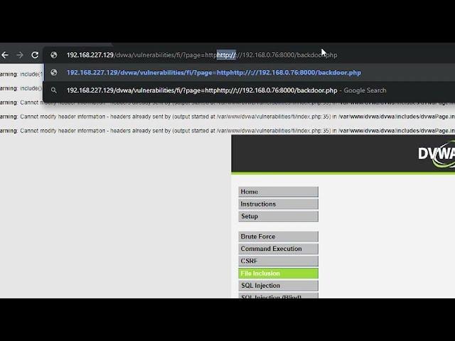 DVWA File Inclusion Vulnerability Walkthrough (Low & Medium)