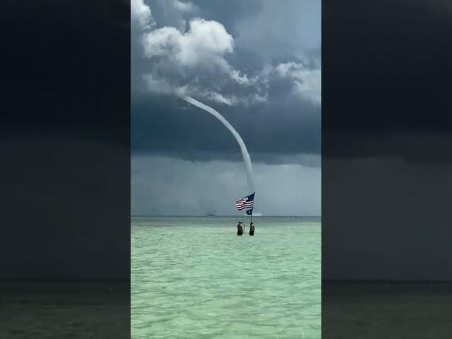 Massive waterspout spotted off the coast of the Florida Keys