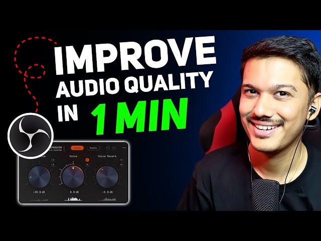 OBS Studio Mic Settings : Get Crisp & Clear Voice in 1 Min [Hindi]