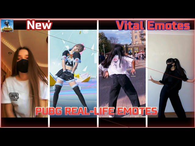 Pubg Real-life Emotes | Pubg Mobile New Emotes | Girl Dance pubg Emotes | New Viral pubg Emotes