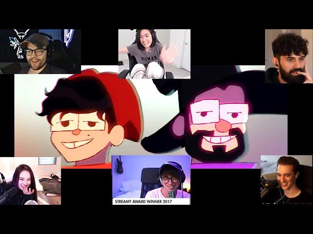 EVERYONES REACTION TO "OH DEATH ANIMATION" // Steve, tina,hafu,5up,dk,ellum,koji