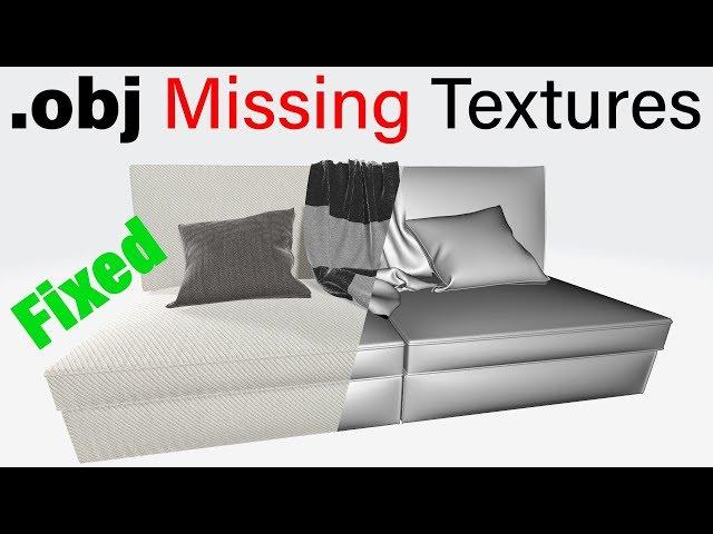 How to Fix Obj file Missing Texture - Method 1