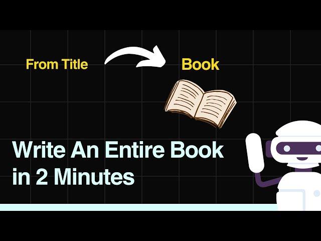 Write an Entire Book with AI in 2 Minutes!