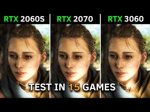 RTX 2060 SUPER vs RTX 2070 vs RTX 3060 | Test In 15 Latest Games | 2023