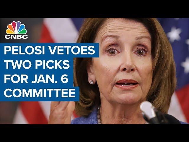 Nancy Pelosi vetoes Banks and Jordan for January 6 committee