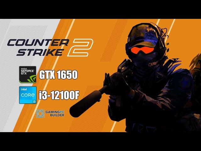 Counter-Strike 2 || GTX 1650 || Intel i3-12100F || 1080p Very High Benchmark