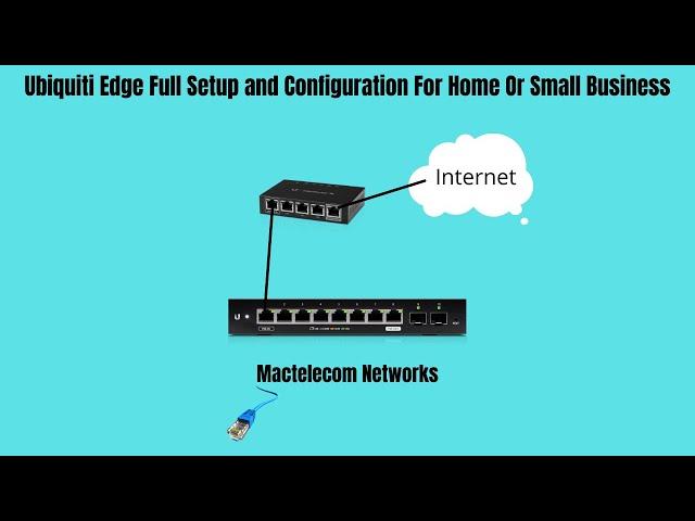 Ubiquiti Edge Full Setup and Configuration For Home Or Small Business