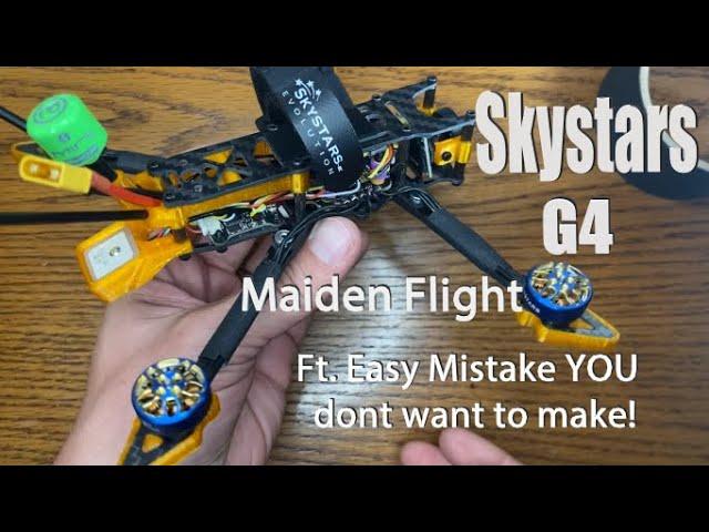 Skystars G4 - 4" Long Range 6s ARF Drone Kit - Maiden Flight Ft. Easy Mistake You Don't Want to Make