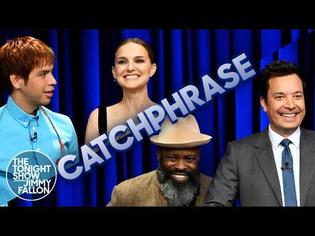 Catchphrase with Natalie Portman and Julio Torres | The Tonight Show Starring Jimmy Fallon